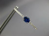 1.61CT DIAMOND & AAA SAPPHIRE 18K WHITE GOLD 3D INSIDE OUT HOOP HANGING EARRINGS