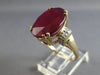 EXTRA LARGE 10.15CT DIAMOND & AAA RUBY 14K 2 TONE GOLD 3D ENGAGEMENT RING #28008