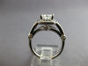 LARGE EGL CERTIFIED 1.5CT DIAMOND 14KT WHITE GOLD PRINCESS ENGAGEMENT RING 28085