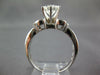 ESTATE LARGE 1.92CT DIAMOND 18K WHITE GOLD ROUND & BAGUETTE BALLERINA RING 27304