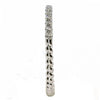 ESTATE .14CT DIAMOND 18KT WHITE GOLD 3D CLASSIC ROUND ROPE ANNIVERSARY RING