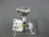 .93CT DIAMOND PLATINUM & 18K GOLD 3D PEAR SHAPE & BAGUETTE ENGAGEMENT RING #1894