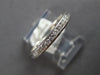 ESTATE .25CT DIAMOND 14K WHITE GOLD CLASSIC 2MM CHANNEL WEDDING ANNIVERSARY RING