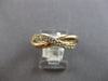 ESTATE .36CT DIAMOND 14K YELLOW GOLD CLASSIC ROUND CRISS CROSS INFINITY FUN RING