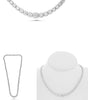 22.26CT DIAMOND PLATINUM 3D ROUND MULTI SQUARE GRADUATING ETERNITY LOVE NECKLACE