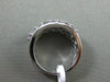 ESTATE 2.03CT DIAMOND 14KT WHITE GOLD 3 ROW SHARE PRONG WEDDING ANNIVERSARY RING