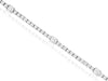 ESTATE 3.12CT DIAMOND 14KT WHITE GOLD CLASSIC ROUND BY THE YARD TENNIS BRACELET