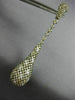LARGE 3.66CT WHITE & FANCY CHOCOLATE DIAMOND 18KT WHITE GOLD 3D HANGING EARRINGS