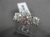 ANTIQUE LARGE 1.50CT DIAMOND 14KT WHITE GOLD CLUSTER FRIENDSHIP PROMISE RING