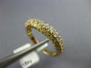 ESTATE .52CT DIAMOND 18KT YELLOW GOLD 3D ROUND 3 ROW WEDDING ANNIVERSARY RING