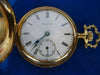 ANTIQUE 14K YELLOW GOLD ELGIN HUNTERS POCKETWATCH PERFECT CONDITION #19489