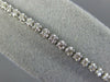ESTATE 1.19CT DIAMOND 14KT WHITE GOLD 3D ROUND 2.5mm ADJUSTABLE TENNIS BRACELET