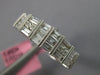 .66CT DIAMOND 18KT WHITE GOLD 3D ROUND & BAGUETTE 3 ROW CHANNEL ANNIVERSARY RING