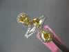 LARGE 1.56CT WHITE & FANCY YELLOW DIAMOND 18KT 2 TONE GOLD PEAR SHAPE LOVE RING