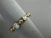 ESTATE .64CT DIAMOND 14K ROSE GOLD 3D ETOILE ETERNITY WEDDING ANNIVERSARY RING