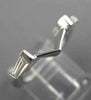 .28CT BAGUETTE DIAMOND 14KT WHITE GOLD 3D V SHAPE WEDDING ANNIVERSARY RING 26059