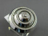 ESTATE EXTRA LARGE .82CT DIAMOND 14KT WHITE GOLD MULTI CIRCULAR PAVE ETOILE RING