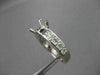ESTATE .78CT DIAMOND 14KT WHITE GOLD 4 PRONG SEMI MOUNT ENGAGEMENT RING #2113