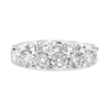 ESTATE LARGE 6.07CT DIAMOND PLATINUM 3D CLASSIC ROUND ETERNITY ANNIVERSARY RING