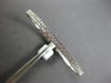 WIDE 3.73 CT DIAMOND 14KT WHITE GOLD 2 ROW ETERNITY CUFF TENNIS BANGLE BRACELET