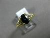 ESTATE 1.33CT DIAMOND & AAA OVAL SAPPHIRE 14K YELLOW GOLD FLOWER ENGAGEMENT RING