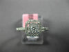 ESTATE .43CT DIAMOND 18KT WHITE GOLD 3D ROUND CLUSTER SQUARE HALO FUN RING