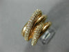 ESTATE WIDE 1.03CT DIAMOND 14KT ROSE GOLD 3D CLASSIC MULTI ROW ANNIVERSARY RING