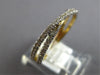 ESTATE .48CT DIAMOND 14KT YELLOW GOLD 3D CLASSIC CRISS CROSS INFINITY LOVE RING