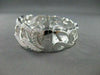 ANTIQUE WIDE 5.48CT DIAMOND 18KT WHITE GOLD BANGLE BRACELET F VS/VVS  #G00114