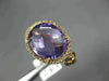 ESTATE 4.08CT DIAMOND & AAA OVAL CUT AMETHYST 14KT ROSE GOLD FRIENDSHIP FUN RING