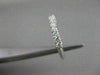 ESTATE .30CT DIAMOND 14K WHITE GOLD SPLIT CHANNEL WEDDING ANNIVERSARY RING #1638