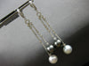 LARGE 1.07CT DIAMOND AAA TAHITIAN & AAA SOUTH SEA PEARL 18KT WHITE GOLD EARRINGS