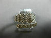 ESTATE WIDE .62CT ROUND DIAMOND 14K WHITE GOLD 3D CLASSIC CLUSTER SNAKE FUN RING