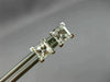 1.03CT DIAMOND 14K WHITE GOLD 3D CLASSIC PRINCESS SOLITAIRE STUD EARRINGS #25789