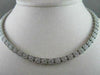 ANTIQUE 12.0CT WIDE 14KT WHITE ALL THE WAY AROUNG DIAMOND TENNIS NECKLACE
