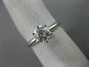 ESTATE EGL .80CT DIAMOND PLATINUM SOLITAIRE 6 PRONG ENGAGEMENT RING E SI1 #1905