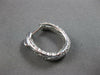 LARGE 2.95CT DIAMOND 14KT WHITE GOLD INSIDE OUT MULTI ROW HOOP HANGING EARRINGS