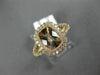 WIDE 1.51CT DIAMOND & AAA MORGANITE 14KT ROSE GOLD HALO FILIGREE ENGAGEMENT RING