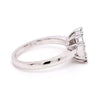 .89CT DIAMOND 18KT WHITE GOLD 3D MULTI BAGUETTE OCTAGON ILLUSION ENGAGEMENT RING