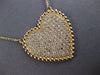 ESTATE LARGE 1.65CT DIAMOND 14KT YELLOW GOLD PAVE MULTI BEADED PUFF FUN NECKLACE