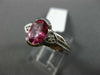 1.27CT DIAMOND & AAA PINK TOPAZ 14KT WHITE GOLD 3D SEMI FILIGREE ENGAGEMENT RING