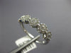 WIDE .75CT DIAMOND 14KT WHITE GOLD FLOWER HALO CLASSIC WEDDING ANNIVERSARY RING