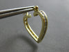 .25CT DIAMOND 14KT YELLOW GOLD 3D MULTI HEART LOVE HOOP HANGING EARRINGS #28211