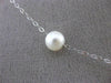 ESTATE AAA PEARL 14KT WHITE GOLD PEARL BY THE YARD DIAMOND CUT NECKLACE #24949