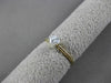 ESTATE .35CT DIAMOND 14KT TWO TONE GOLD CLASSIC SOLITAIRE FRIENDSHIP RING #23778