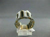 ANTIQUE WIDE 1.40CT DIAMOND & ONYX 18KT WHITE & ROSE MULTI ROW RING #0XRG5726T-A