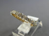 1.56CT DIAMOND 14K YELLOW GOLD 3D ETERNITY SHARED PRONG WEDDING ANNIVERSARY RING