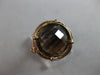ESTATE 5.0CT AAA SMOKY TOPAZ 14KT ROSE GOLD 3D SOLITAIRE FILIGREE FUN RING