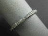 ESTATE .48CT DIAMOND 14KT WHITE GOLD COMFORT FIT WEDDING ANNIVERSARY RING 20793