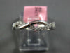 ESTATE .24CT DIAMOND 14KT WHITE GOLD 3D ROUND INFINITY 3/4TH ETERNITY LOVE RING